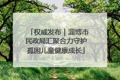 权威发布｜淄博市民政局汇聚合力守护孤困儿童健康成长