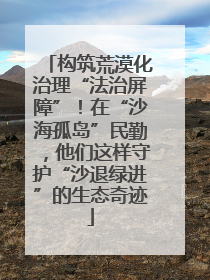 构筑荒漠化治理“法治屏障”！在“沙海孤岛”民勤，他们这样守护“沙退绿进”的生态奇迹