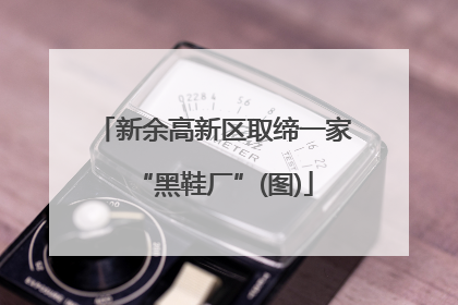 新余高新区取缔一家“黑鞋厂”(图)
