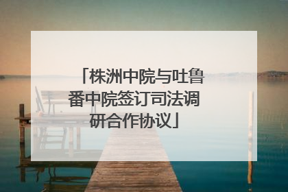 株洲中院与吐鲁番中院签订司法调研合作协议