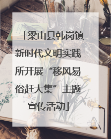 梁山县韩岗镇新时代文明实践所开展“移风易俗赶大集”主题宣传活动