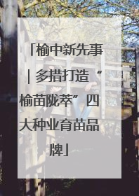 榆中新先事｜多措打造“榆苗陇萃”四大种业育苗品牌