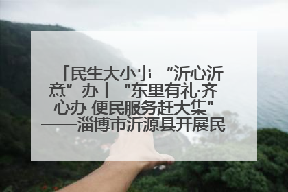 民生大小事 “沂心沂意”办丨“东里有礼·齐心办 便民服务赶大集”——淄博市沂源县开展民生政策宣传活动