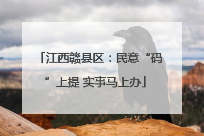 江西赣县区：民意“码”上提 实事马上办