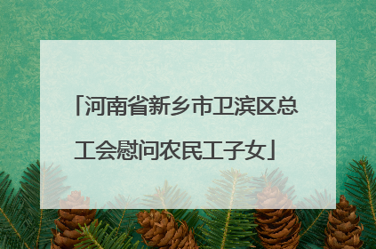 河南省新乡市卫滨区总工会慰问农民工子女