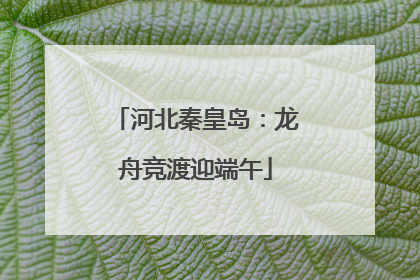 河北秦皇岛：龙舟竞渡迎端午
