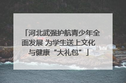 河北武强护航青少年全面发展 为学生送上文化与健康“大礼包”