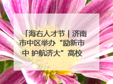 海右人才节｜济南市中区举办“励新市中 护航济大”高校行专场活动暨“青年人才 乐享市中”品牌推介会