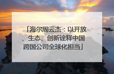 海尔周云杰：以开放、生态、创新诠释中国跨国公司全球化担当