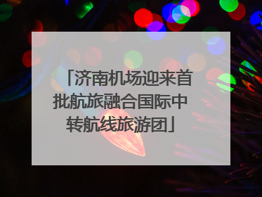 济南机场迎来首批航旅融合国际中转航线旅游团