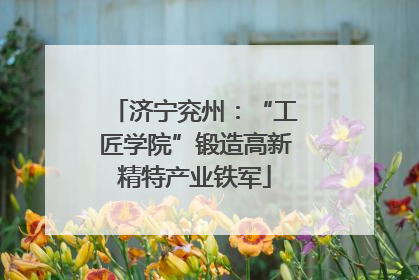济宁兖州：“工匠学院”锻造高新精特产业铁军