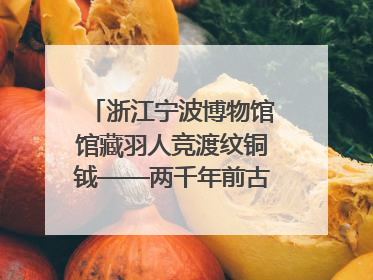 浙江宁波博物馆馆藏羽人竞渡纹铜钺——两千年前古人如何竞渡