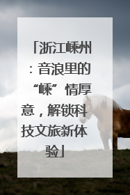 浙江嵊州：音浪里的“嵊”情厚意，解锁科技文旅新体验
