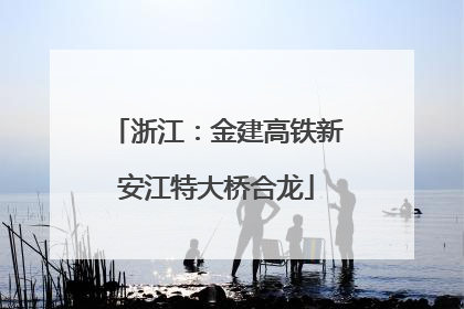 浙江：金建高铁新安江特大桥合龙