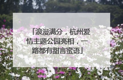 浪漫满分，杭州爱情主题公园亮相，一路都有甜言蜜语