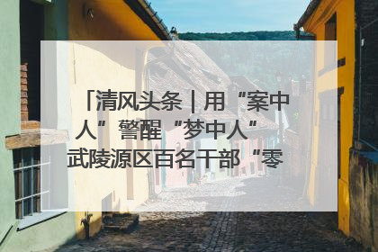 清风头条｜用“案中人”警醒“梦中人” 武陵源区百名干部“零距离”接受警示教育