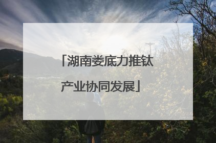 湖南娄底力推钛产业协同发展