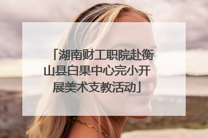 湖南财工职院赴衡山县白果中心完小开展美术支教活动