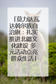 莫力达瓦达斡尔族自治旗：扎实推进北疆文化建设 多元活动点亮群众生活