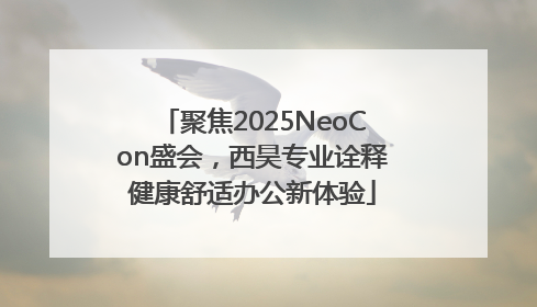 聚焦2025NeoCon盛会，西昊专业诠释健康舒适办公新体验