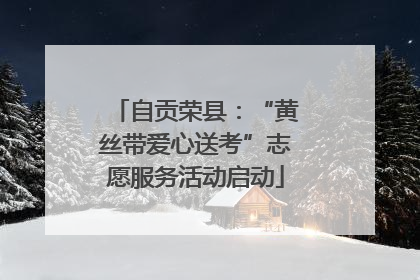 自贡荣县：“黄丝带爱心送考”志愿服务活动启动