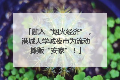 融入“烟火经济”，港城大学城夜市为流动摊贩“安家”！