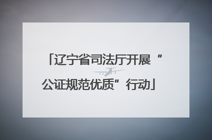 辽宁省司法厅开展“公证规范优质”行动