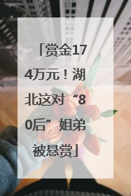 赏金174万元！湖北这对“80后”姐弟被悬赏