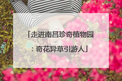 走进南昌珍奇植物园：奇花异草引游人