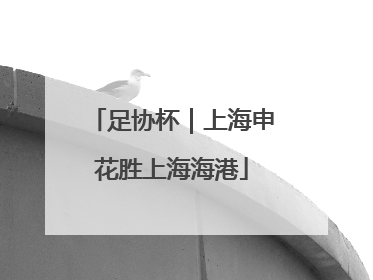 足协杯｜上海申花胜上海海港