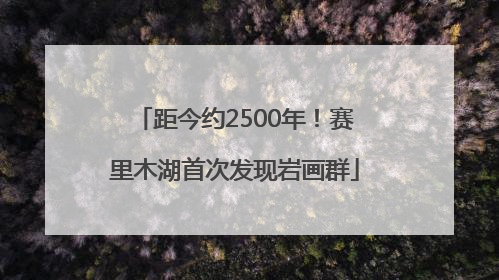 距今约2500年！赛里木湖首次发现岩画群