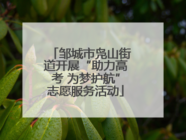 邹城市凫山街道开展“助力高考 为梦护航”志愿服务活动