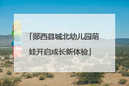 郧西县城北幼儿园萌娃开启成长新体验