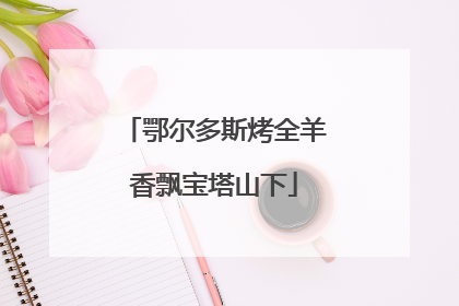 鄂尔多斯烤全羊香飘宝塔山下
