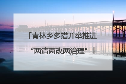青林乡多措并举推进“两清两改两治理”