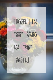 防汛｜以“演”筑防 以“练”备汛