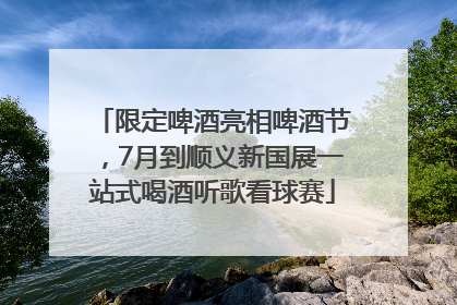 限定啤酒亮相啤酒节，7月到顺义新国展一站式喝酒听歌看球赛