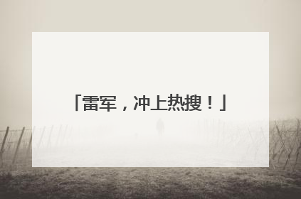 雷军，冲上热搜！