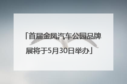 首届金凤汽车公园品牌展将于5月30日举办