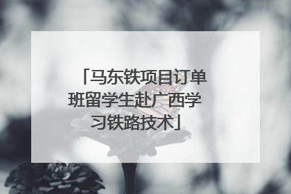 马东铁项目订单班留学生赴广西学习铁路技术