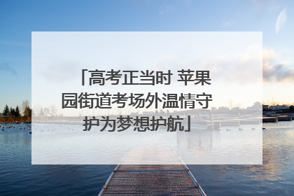 高考正当时 苹果园街道考场外温情守护为梦想护航