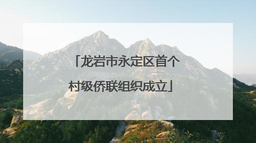 龙岩市永定区首个村级侨联组织成立