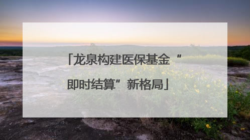 龙泉构建医保基金“即时结算”新格局