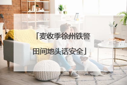 麦收季徐州铁警田间地头话安全