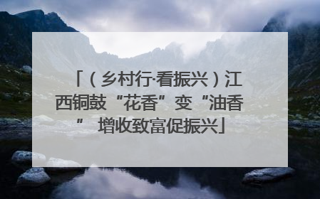 （乡村行·看振兴）江西铜鼓“花香”变“油香” 增收致富促振兴