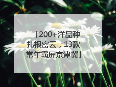 200+洋品种扎根密云，13款常年霸屏京津冀