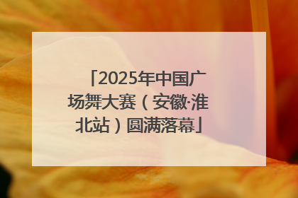 2025年中国广场舞大赛（安徽·淮北站）圆满落幕