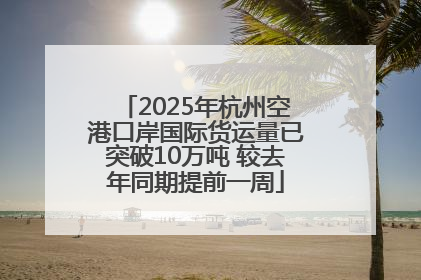 2025年杭州空港口岸国际货运量已突破10万吨 较去年同期提前一周