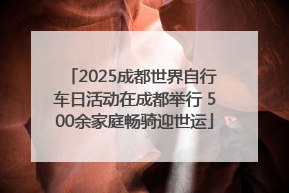 2025成都世界自行车日活动在成都举行 500余家庭畅骑迎世运