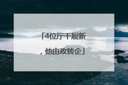 4位厅干履新，他由政转企